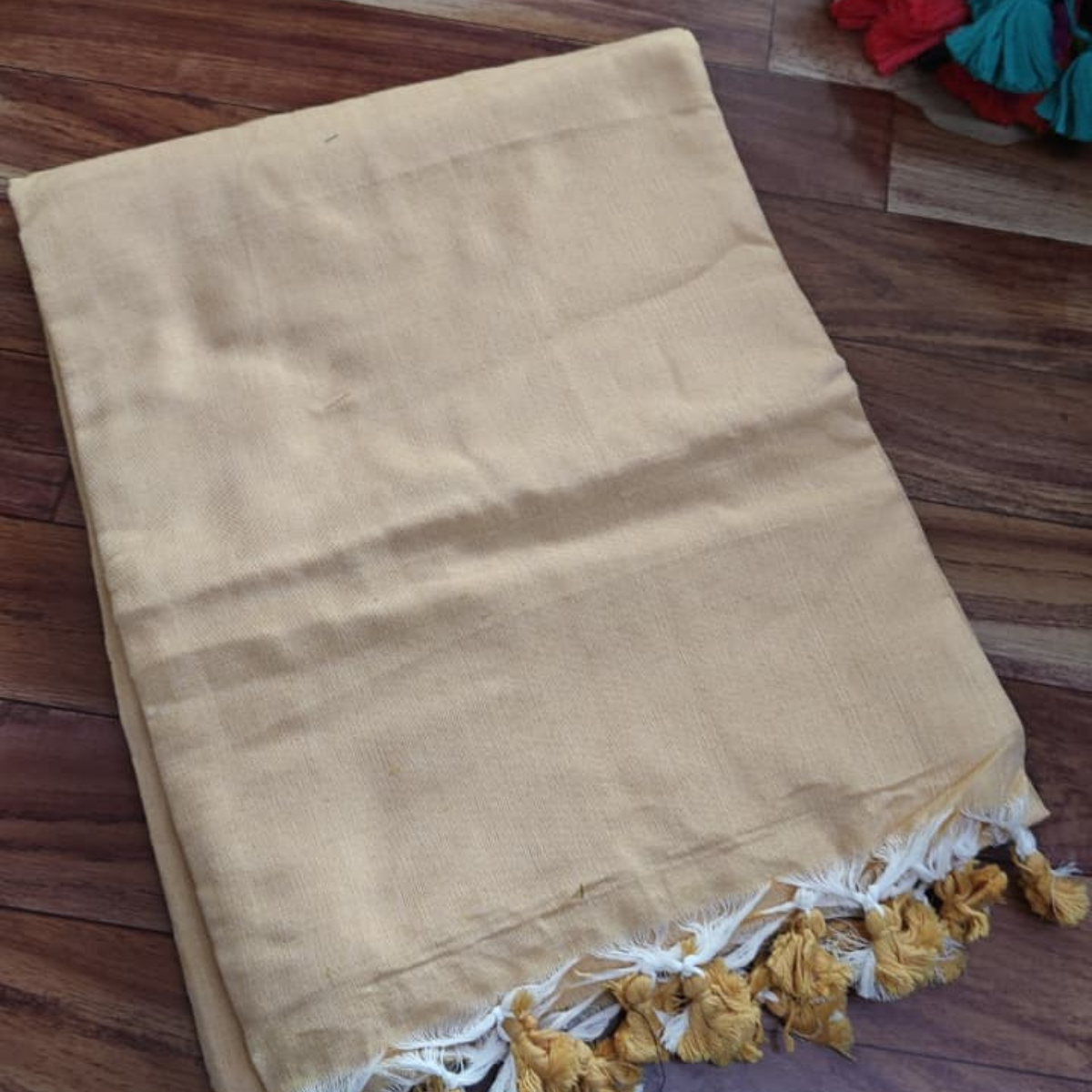 Plain khadi cotton sarees