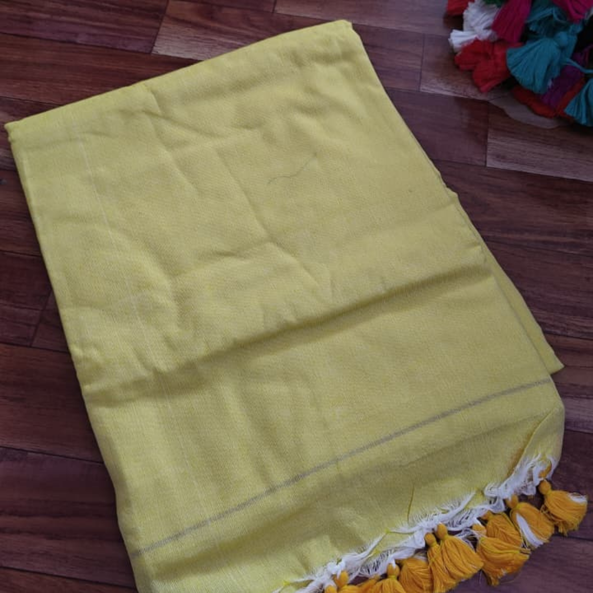 Plain khadi cotton sarees