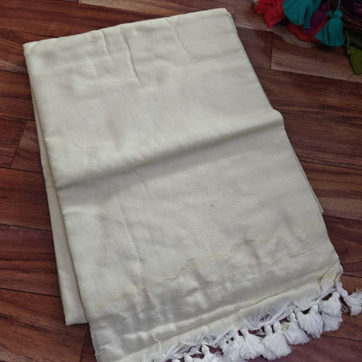 Plain khadi cotton sarees