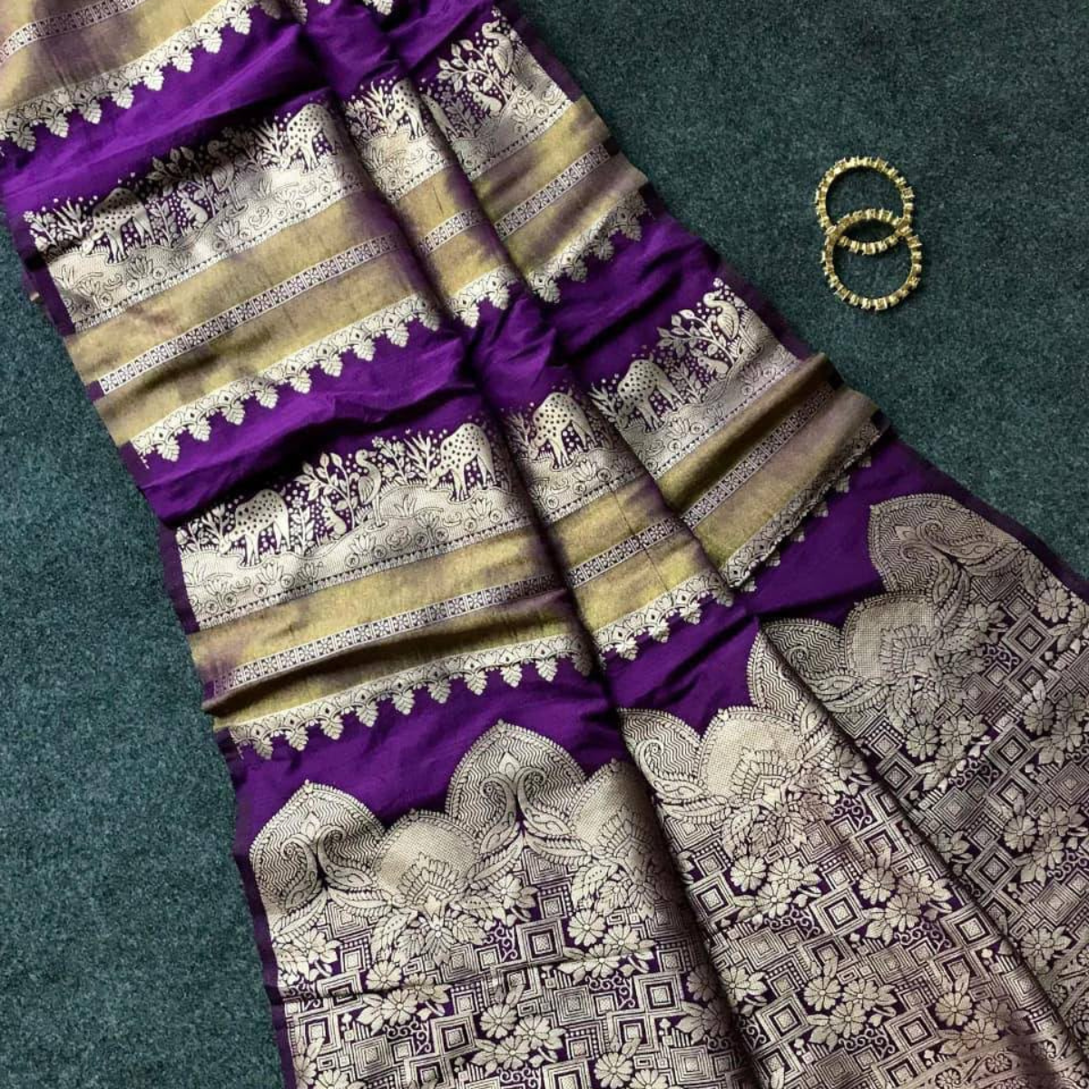 Banarasi semi silk sarees