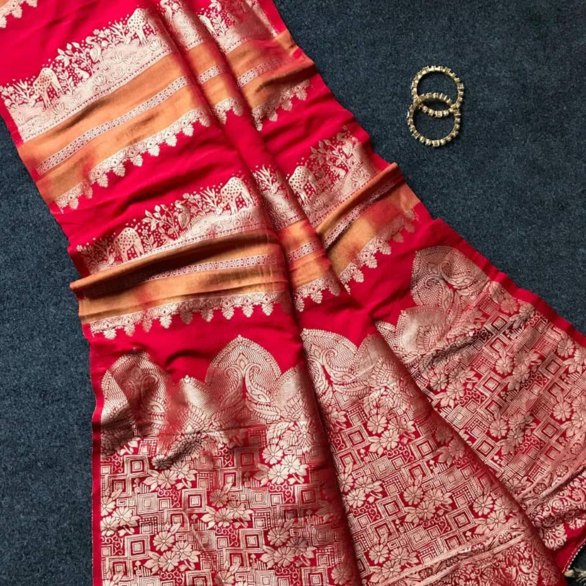 Banarasi semi silk sarees