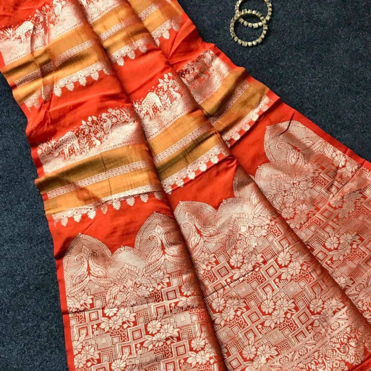 Banarasi semi silk sarees