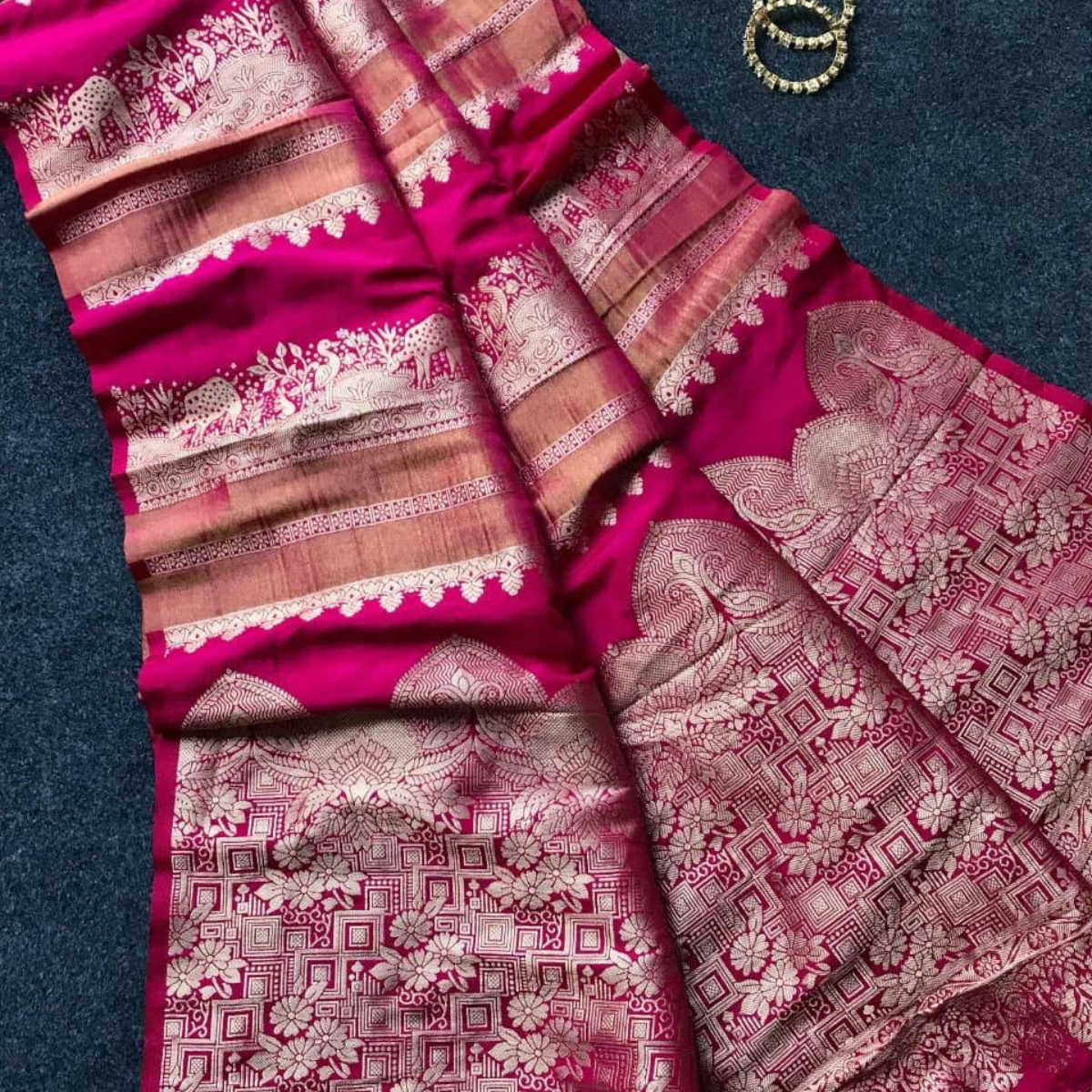 Banarasi semi silk sarees