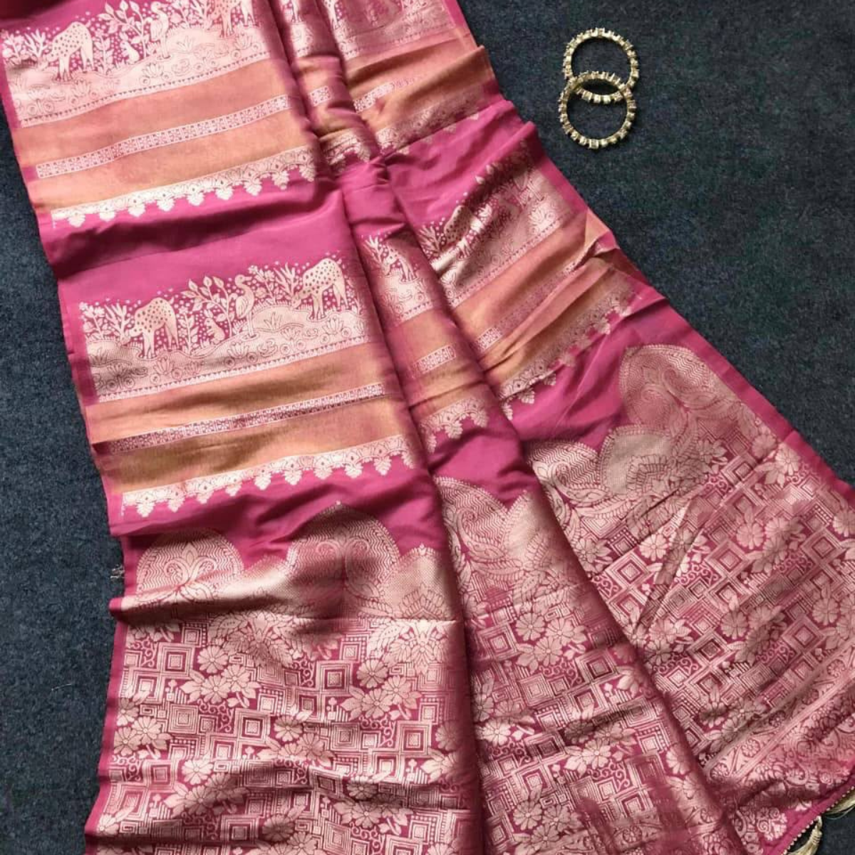 Banarasi semi silk sarees