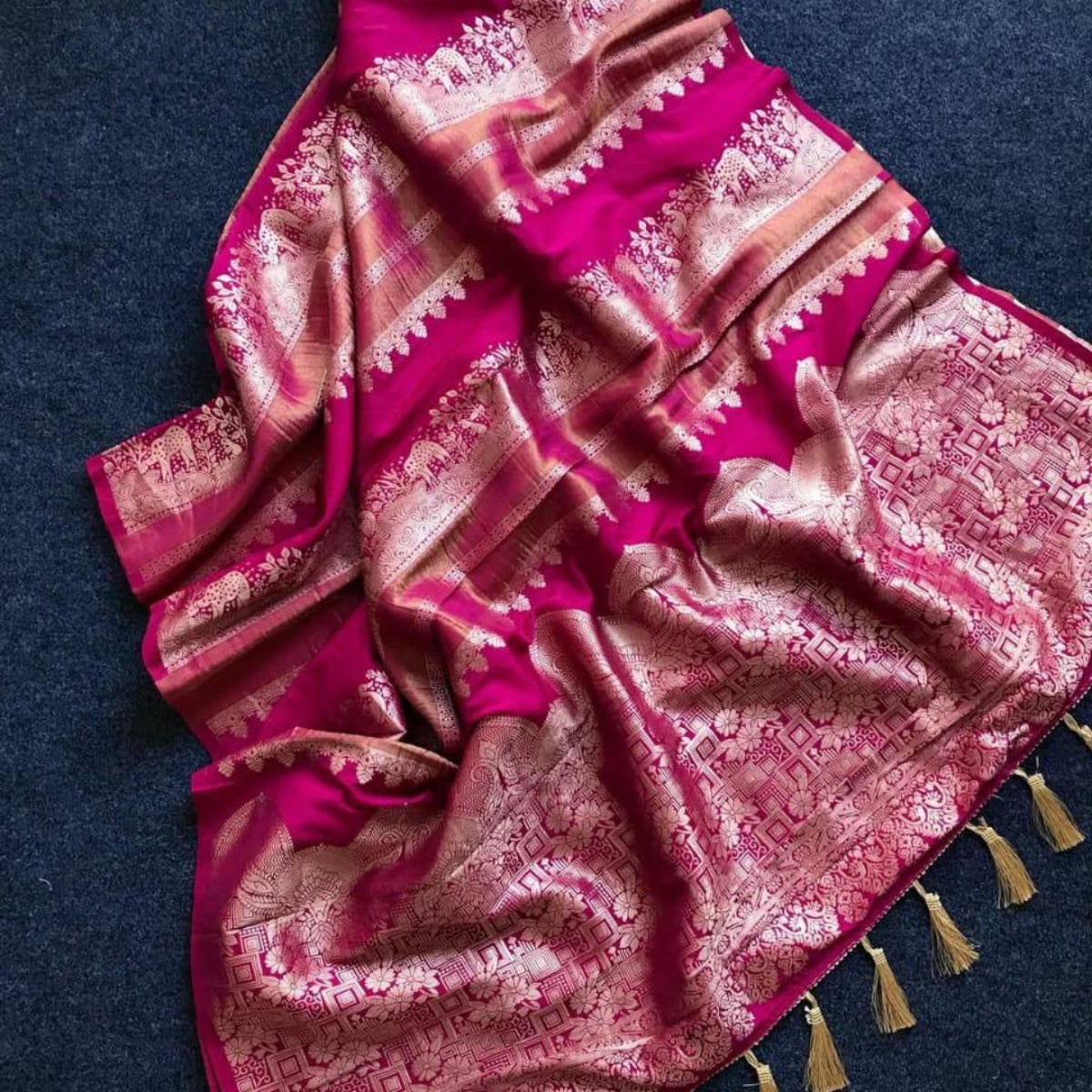 Banarasi semi silk sarees