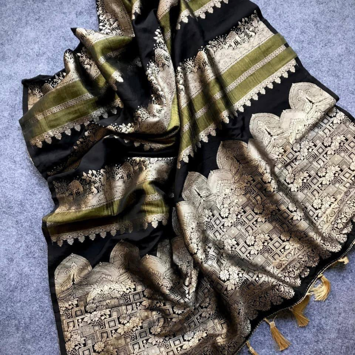 Banarasi semi silk sarees