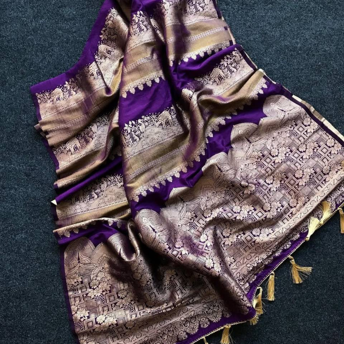 Banarasi semi silk sarees