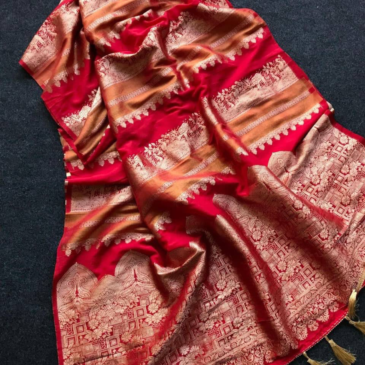 Banarasi semi silk sarees