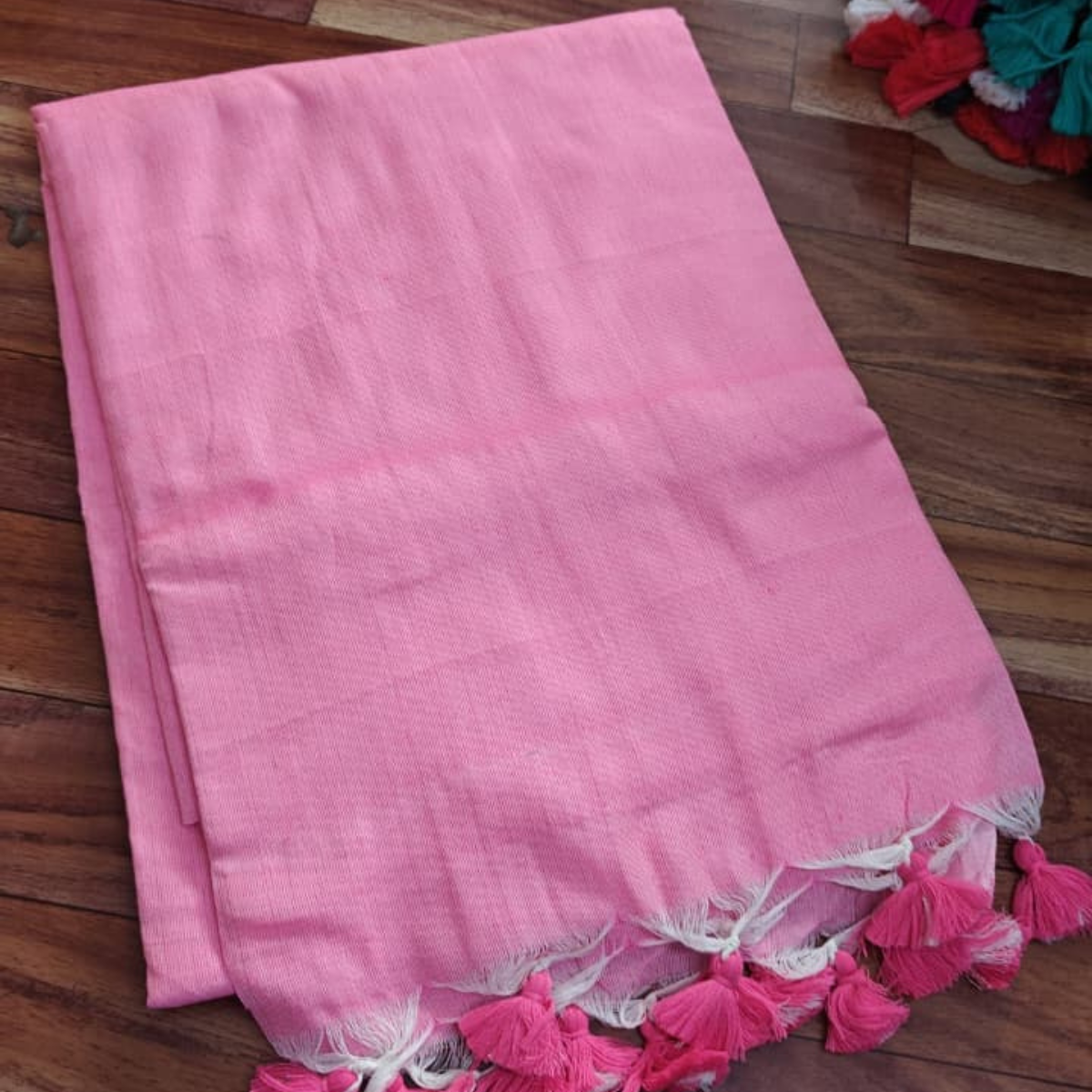 Plain khadi cotton sarees