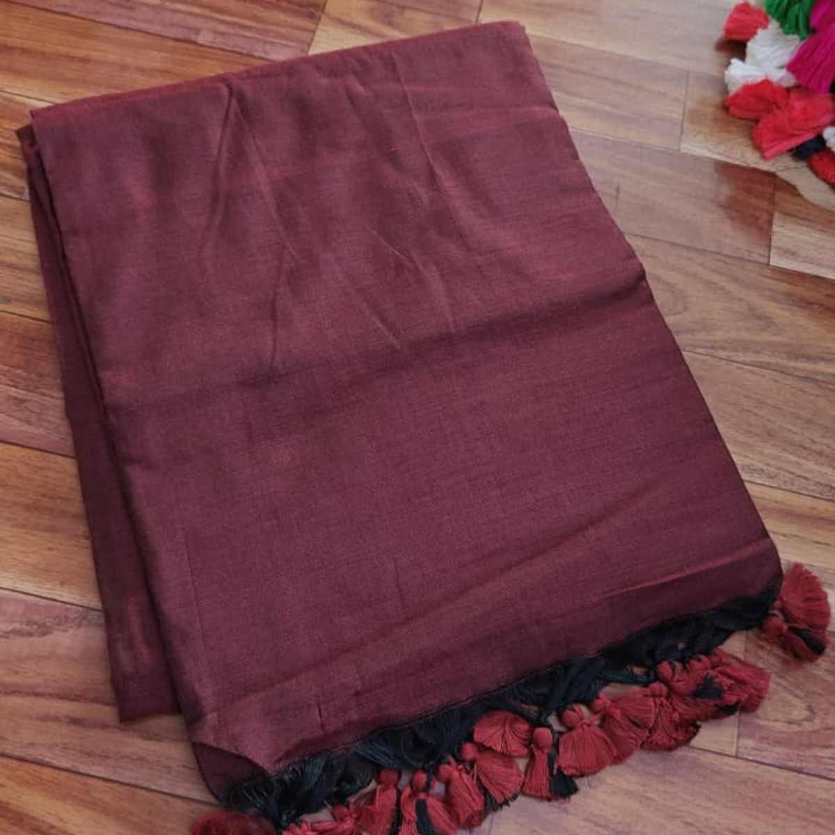 Plain khadi cotton sarees