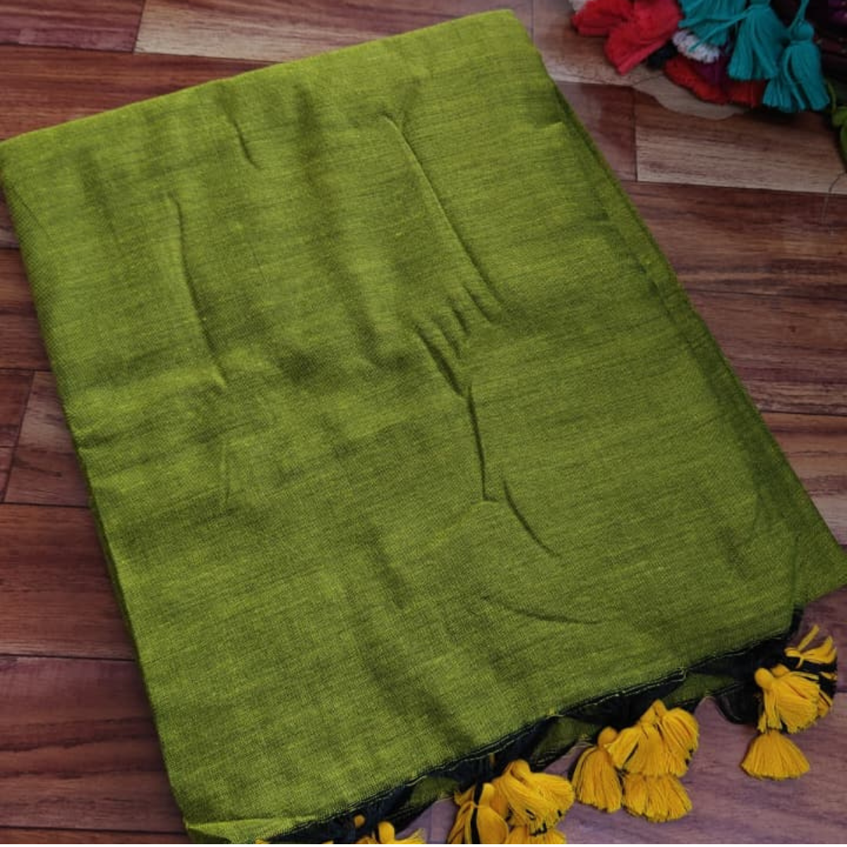 Plain khadi cotton sarees