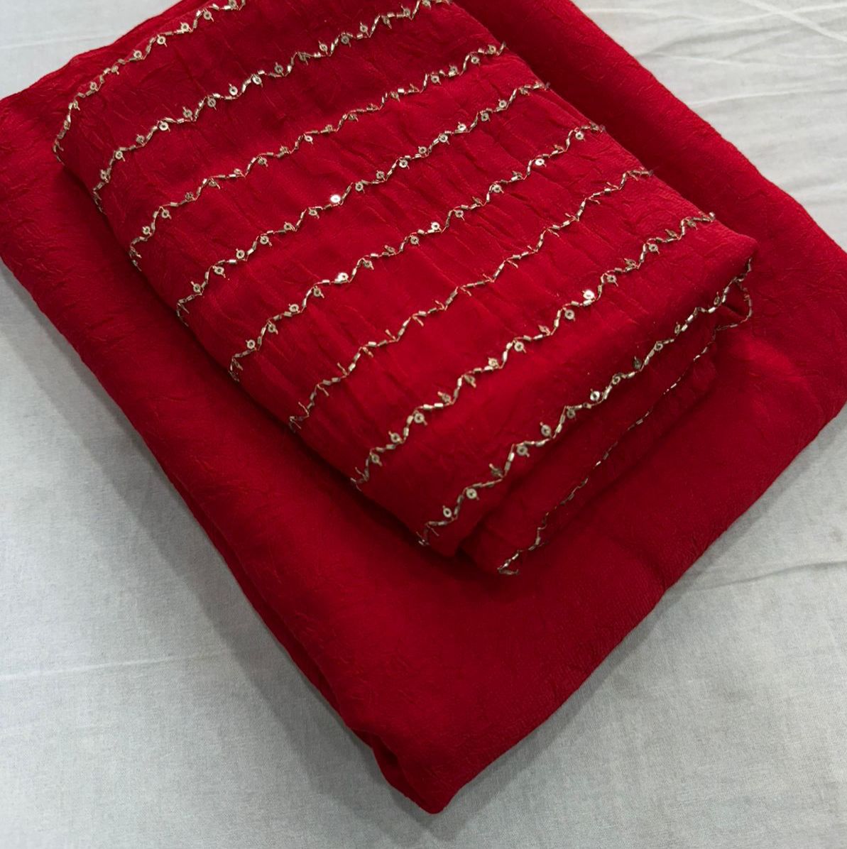 Georgette Crush Type Sarees
