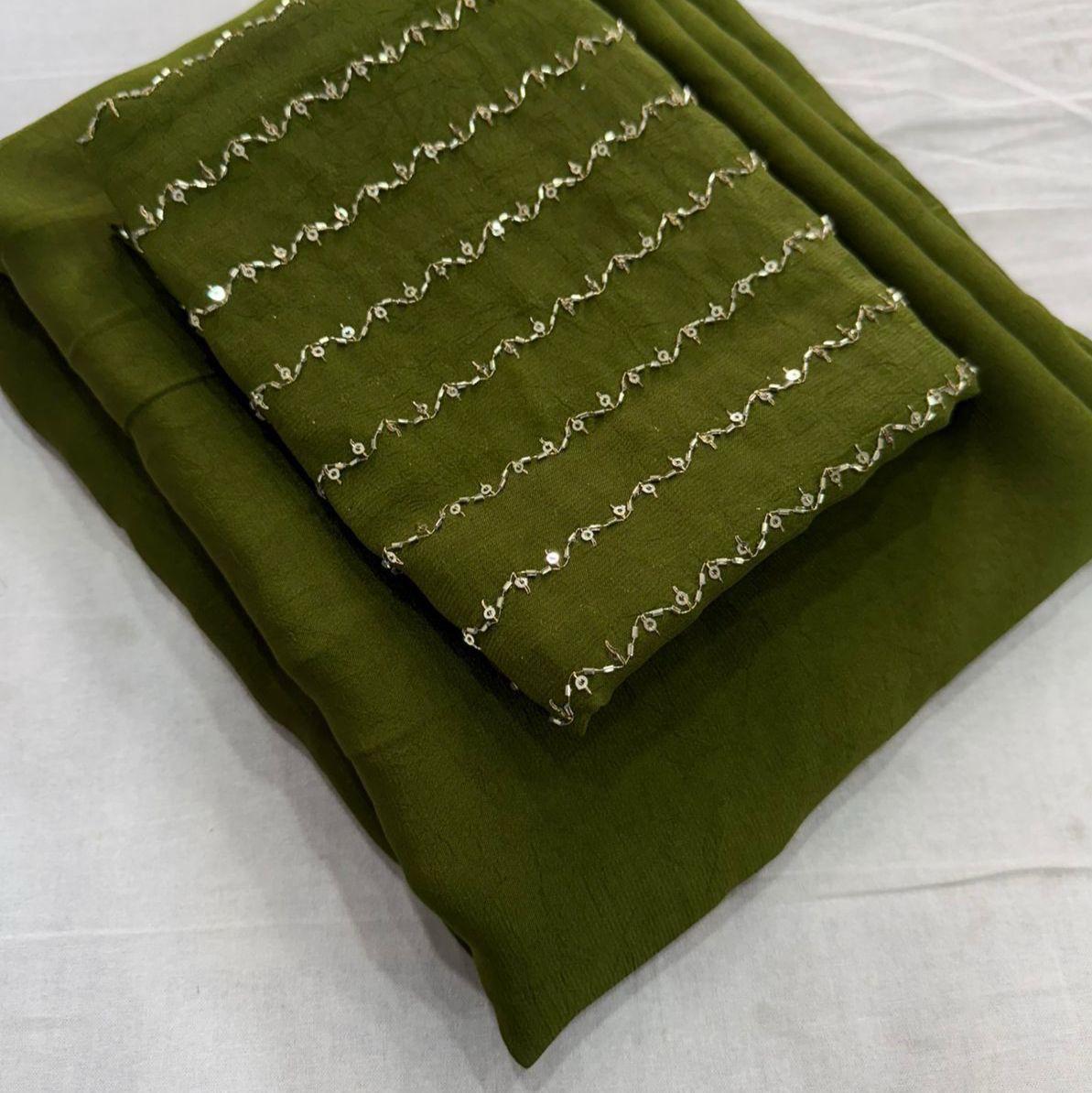 Georgette Crush Type Sarees