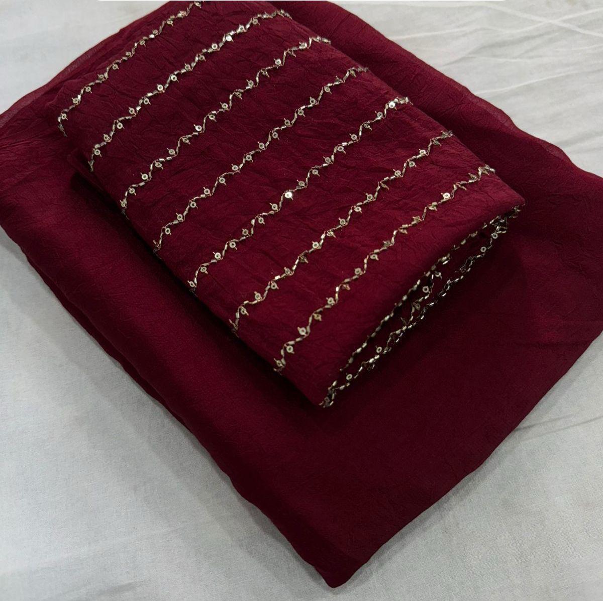 Georgette Crush Type Sarees