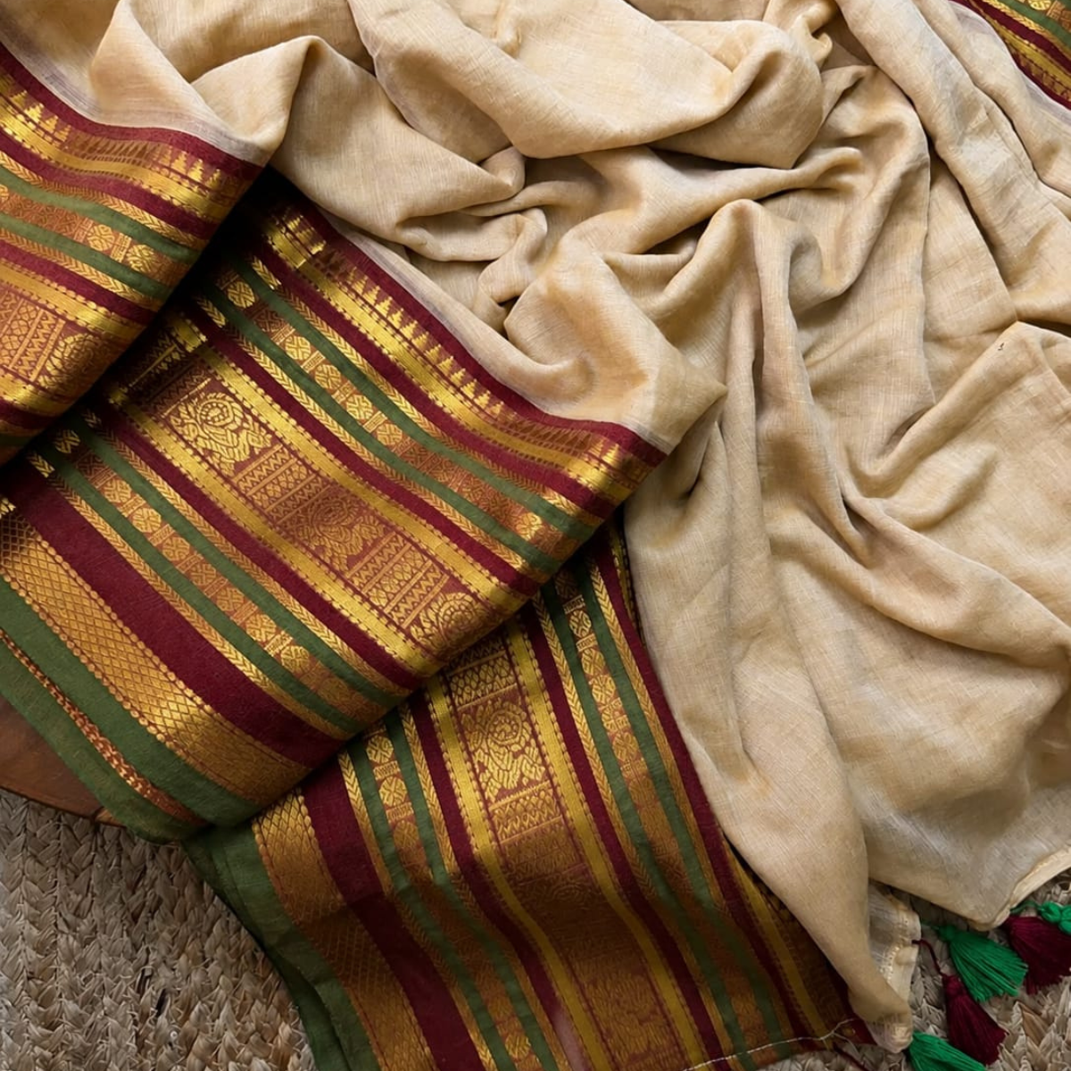 Kerala  type mul cotton sarees