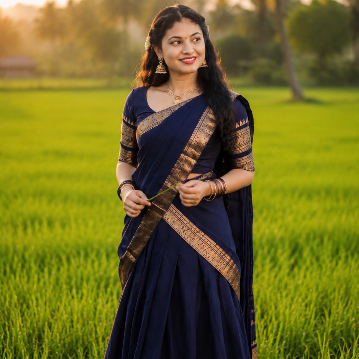 Chettinad cotton Half sarees
