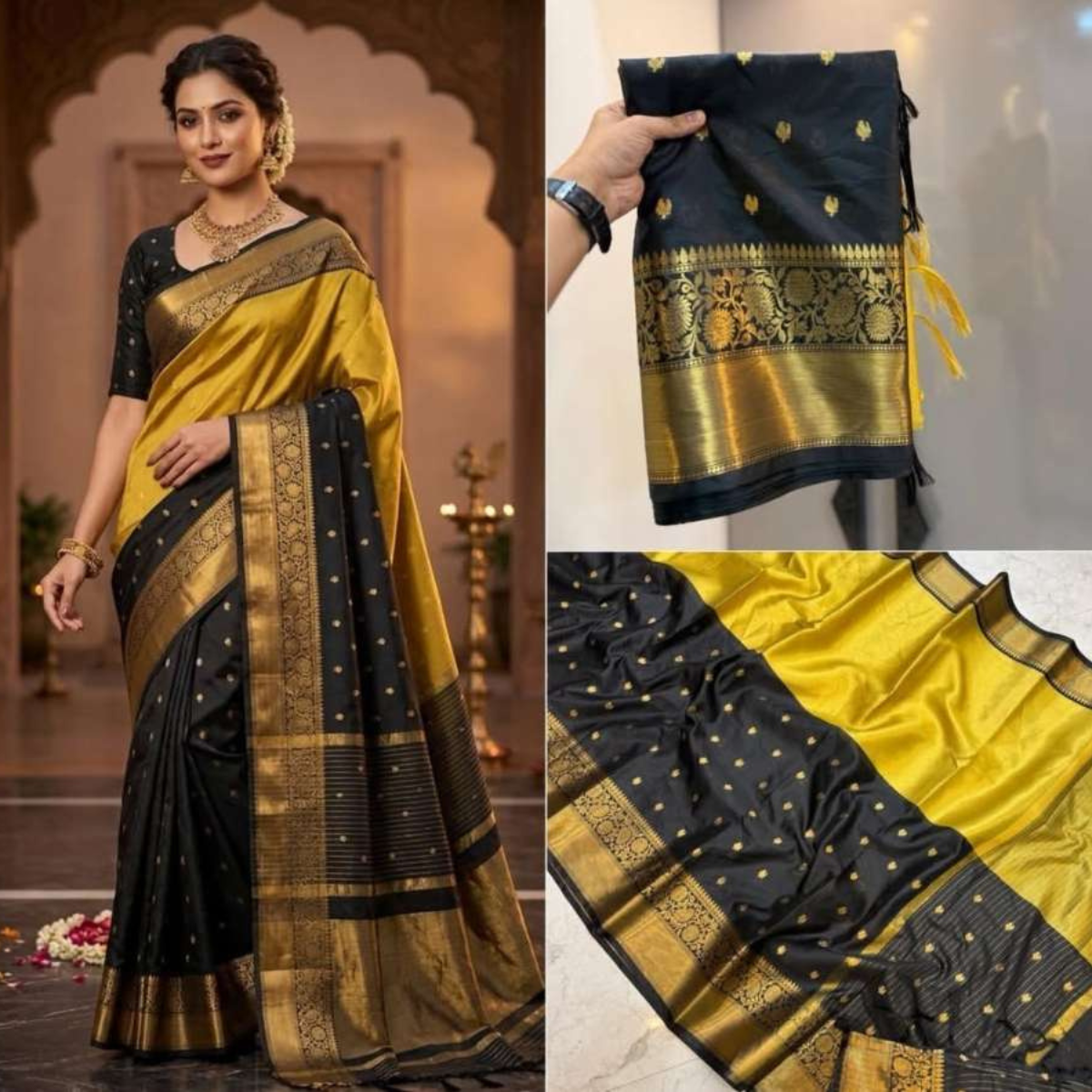 Banarasi semi silk saree