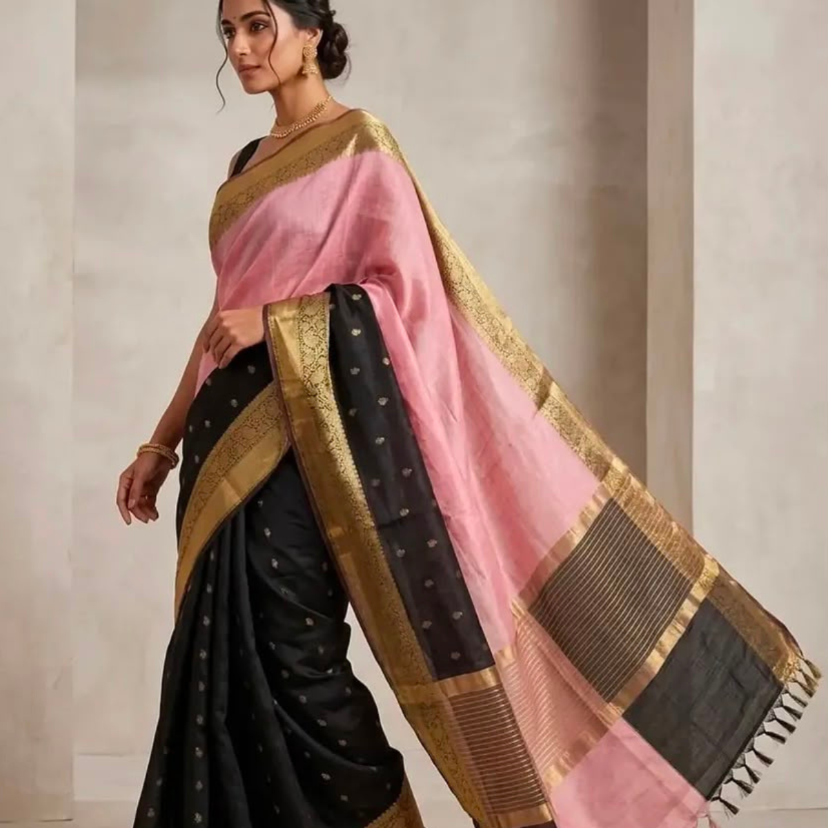 Banarasi semi silk saree