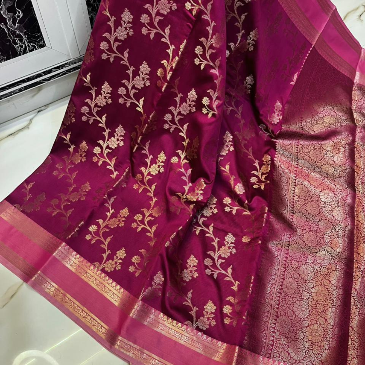 Banarasi semi silk sarees