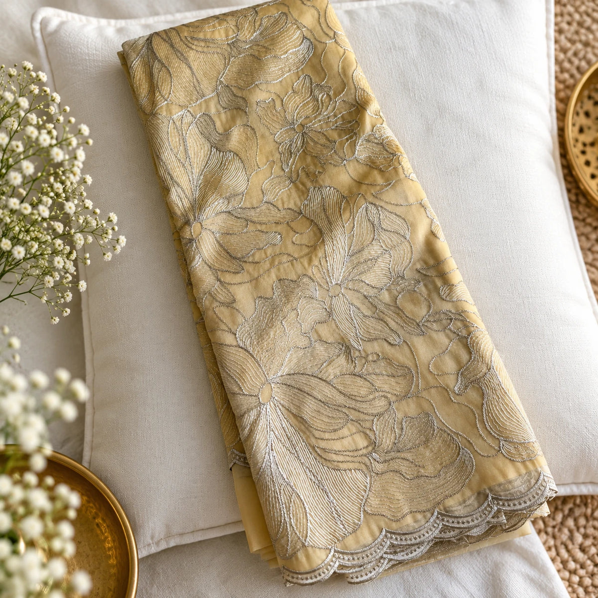 Organza tissue silk saree