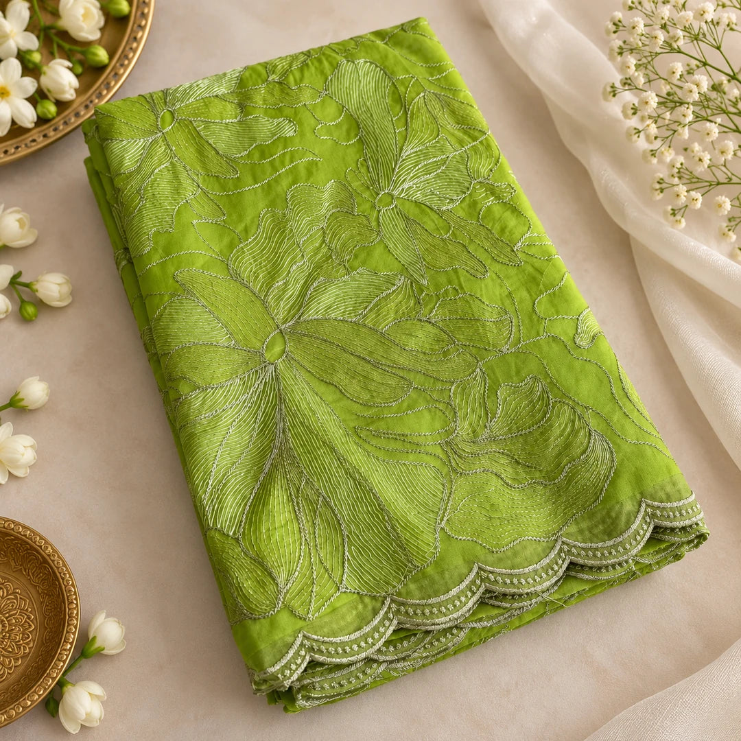 Organza tissue silk saree