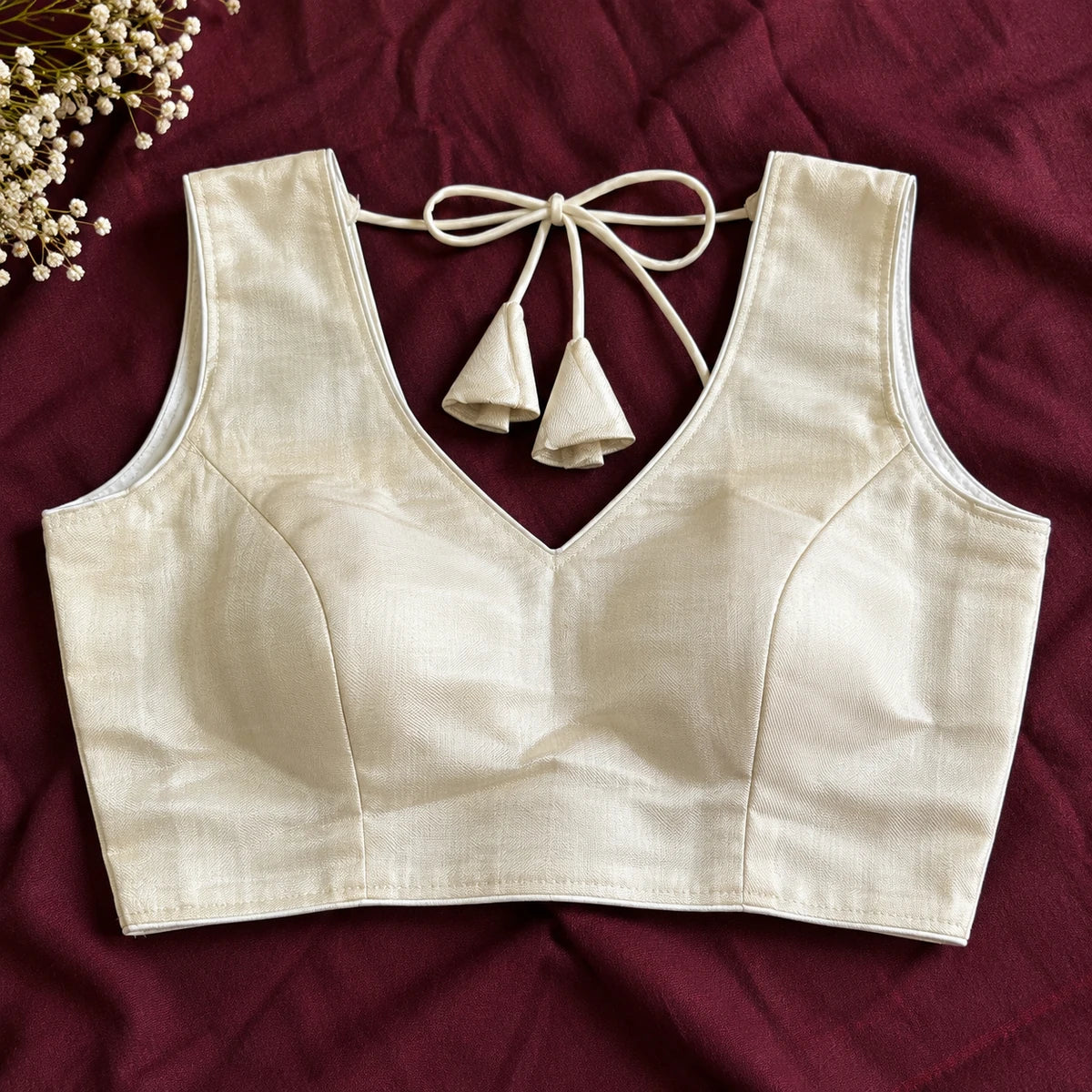 Pearl Elegance Designer blouse
