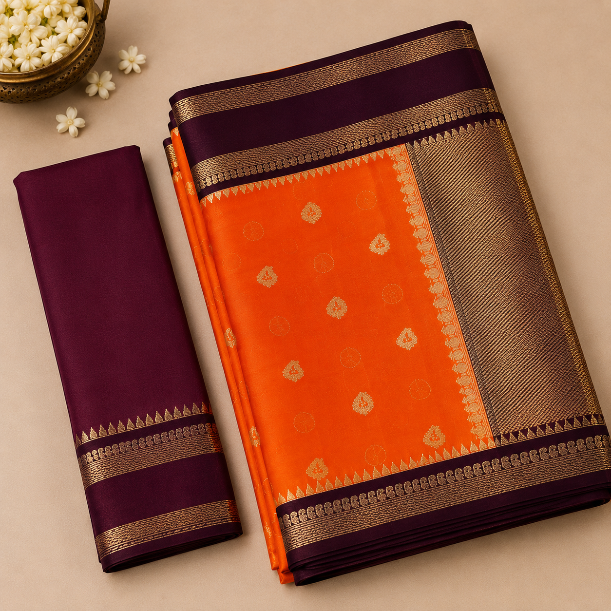 Banarasi semi silk saree