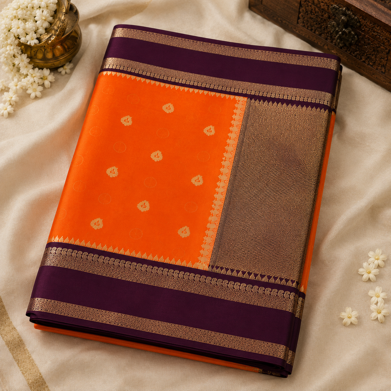 Banarasi semi silk saree